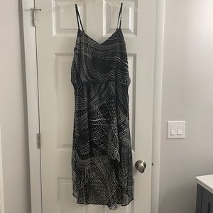 Black and White High-Low Express Dress